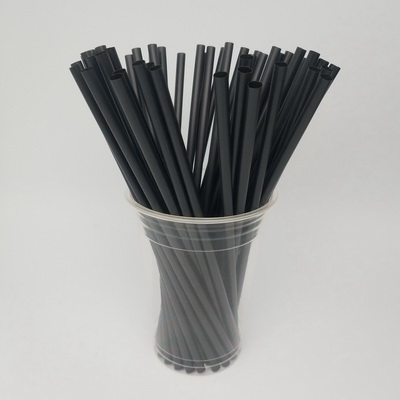6-210mm black PLA Biodegradable Custom Transparent PLA straws 100% Recycled Biodegradable drinking straws FDA Certified ECO Friendly straw wrapped paper