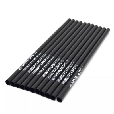#IAMNOTPLASTIC 100% Biodegradable compostable Custom Transparent PLA straws Recycled drinking straws FDA Certified ECO Friendly straw wrapped paper 