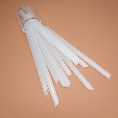 Slant cut 10*210mm 100% Compostable Biodegradable FDA Certified ECO Friendly Drinking PLA Straw